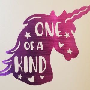 Unicorn foil sticker